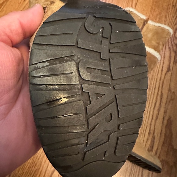 Stuart Weitzman Suede Shearling 3” Heel Rubber Sole Tall Shaft Boots 7.5M Spain - Picture 8 of 9